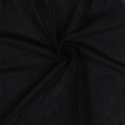BABYDOLL SUBBLIME - TELA DE TUL DETALLE ENCAJE Y FLOR NEGRO S/M