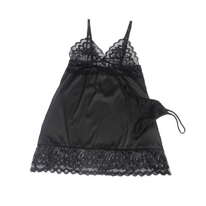 BABYDOLL SUBBLIME - CON ESTAMPADO FLORAL PECHO NEGRO S/M