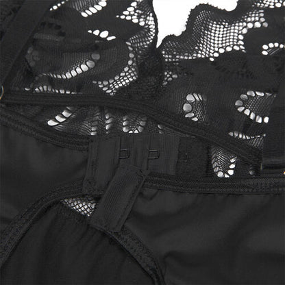 BABYDOLL SUBBLIME - CON ESTAMPADO FLORAL PECHO NEGRO S/M
