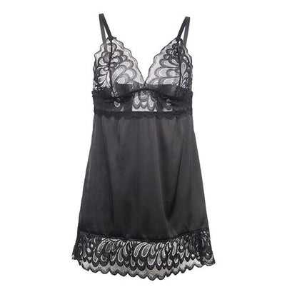 BABYDOLL SUBBLIME - CON ESTAMPADO FLORAL PECHO NEGRO S/M