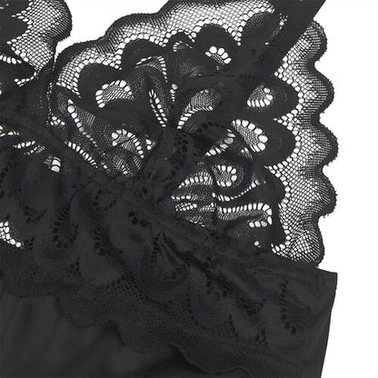 BABYDOLL SUBBLIME - CON ESTAMPADO FLORAL PECHO NEGRO S/M