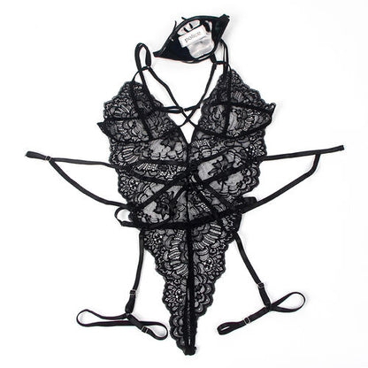 DISFRAZ POLICIA SUBBLIME -  BODY ENCAJE NEGRO S/M