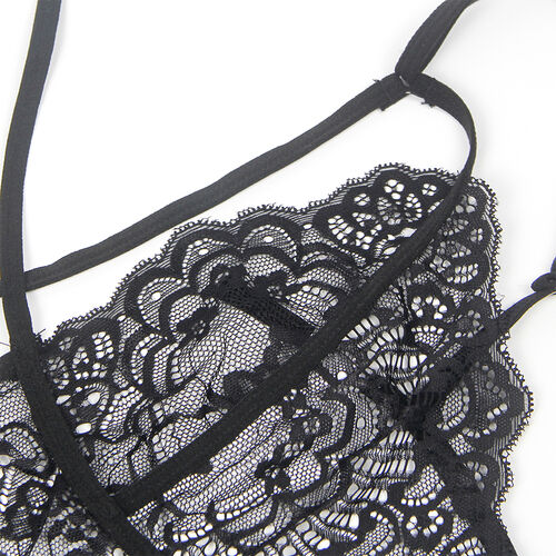 DISFRAZ POLICIA SUBBLIME -  BODY ENCAJE NEGRO S/M