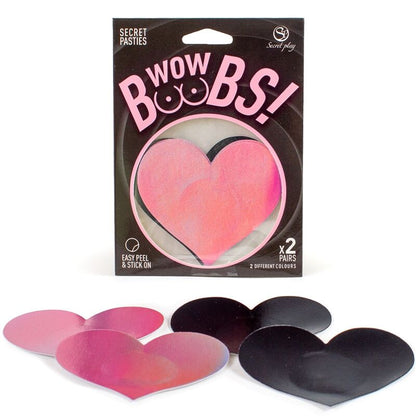 CUBRE PEZONES SECRET PLAY - WOW BOOBS! CORAZÓN