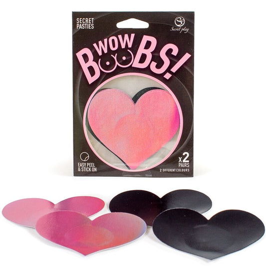 CUBRE PEZONES SECRET PLAY - WOW BOOBS! CORAZÓN