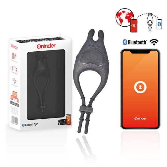 PAMPA ANILLO VIBRADOR AJUSTABLE Y MULTIPOSICION APP GRATUITA ONINDER