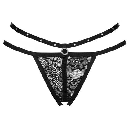 TANGA CROTCHLESS NEGRO LIVCO CORSETTI FASHION - NOMADE