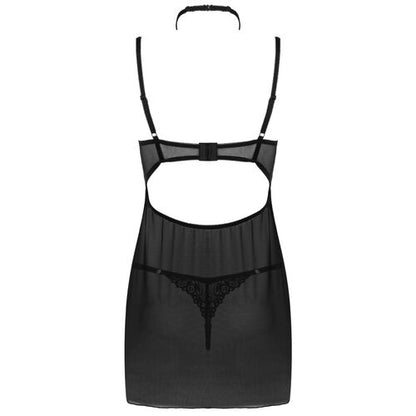 SET BABYDOLL + TANGA NEGRO LIVCO CORSETTI FASHION - BINELLA