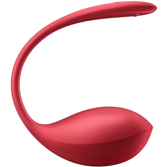 HUEVO VIBRADOR SATISFYER - SHINY PETAL ESTIMULADOR PUNTO G CONTROL REMOTO ROJO APP GRATUITA