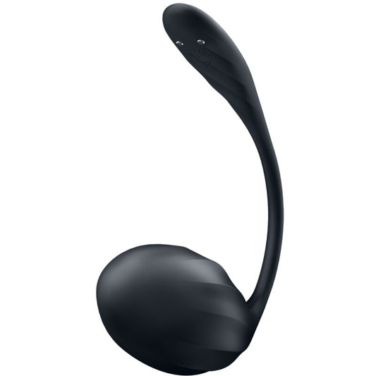 HUEVO VIBRADOR SATISFYER - RIBBED PETAL ESTIMULADOR PUNTO G CONTROL REMOTO NEGRO APP GRATUITA
