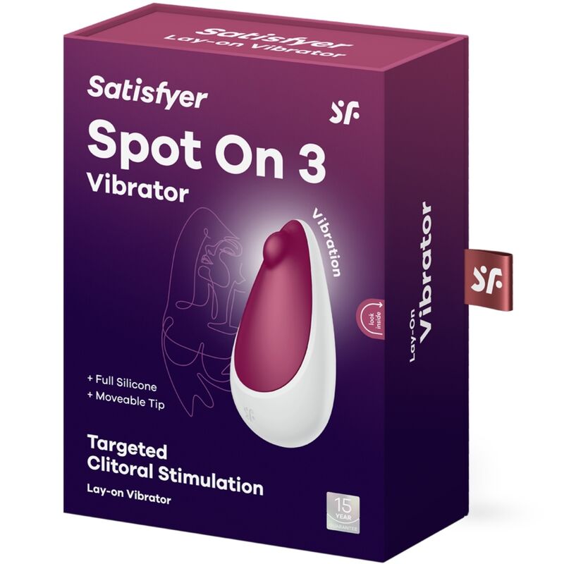 MASAJEADOR ESTIMULADOR DE CLITORIS SATISFYER - SPOT ON 3  ROJO