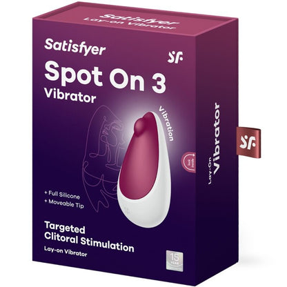 MASAJEADOR ESTIMULADOR DE CLITORIS SATISFYER - SPOT ON 3  ROJO