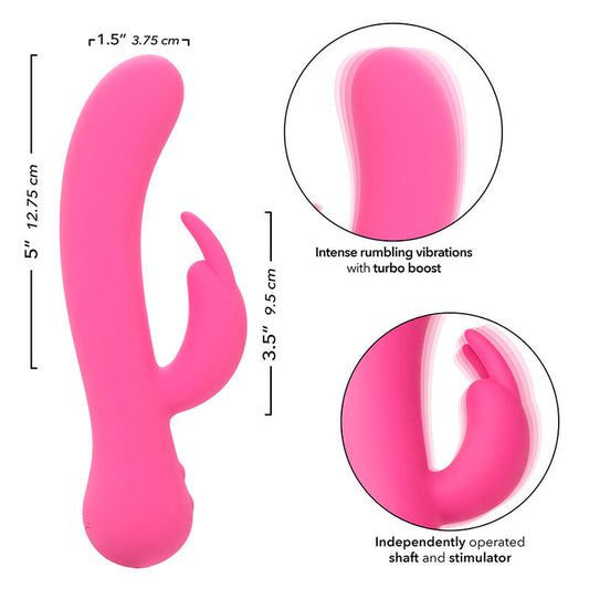 FIRST TIME VIBRADOR RABBIT CLÁSICO RECARGABLE USB ROSA