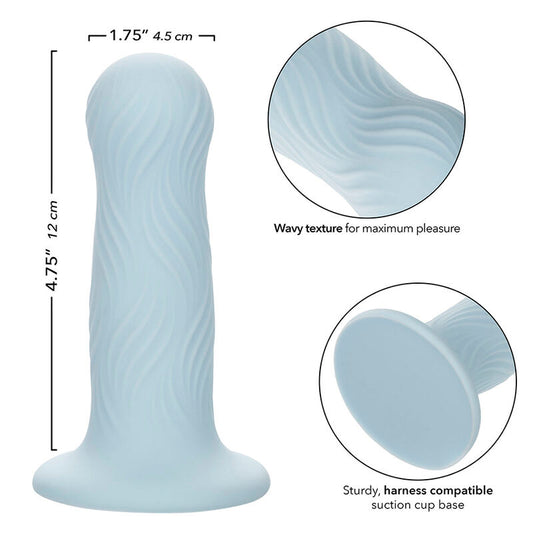 DILDO VAGINAL/ ANAL CON VENTOSA CALEXOTICS - WAVE RIDER ESPUMA