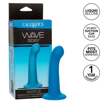 DILDO VAGINAL/ ANAL CON VENTOSA CALEXOTICS - WAVE RIDER RIPPLE
