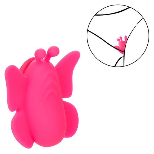 NEON VIBES THE FLUTTER VIBE VIBRADOR DE DEDO ROSA RECARGABLE USB CALEXOTICS