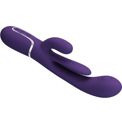 SHANIA TRIPLE VIBRADOR RABBIT MULTIFUNCIÓN MORADO RECARGABLE USB