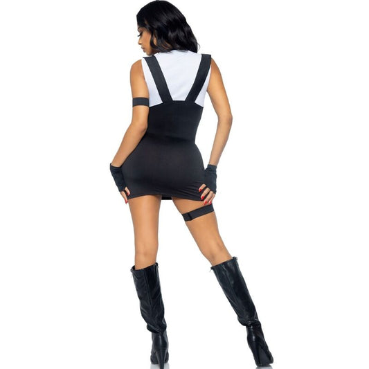 DISFRAZ LEG AVENUE - OFICIAL DE SWAT SEXY NEGRO S/M
