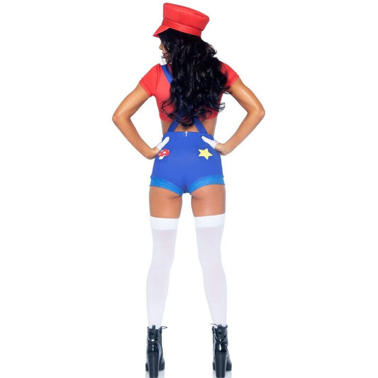 DISFRAZ LEG AVENUE - SEXY MARIO BROS ROJO/AZUL S