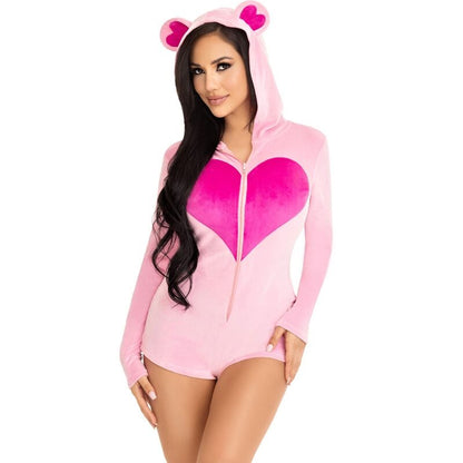 DISFRAZ LEG AVENUE - BODY OSITO TERCIOPELO ROSA M