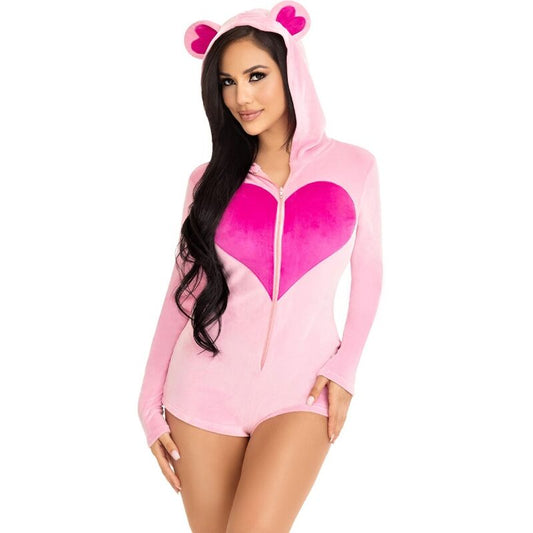 DISFRAZ LEG AVENUE - BODY OSITO TERCIOPELO ROSA M