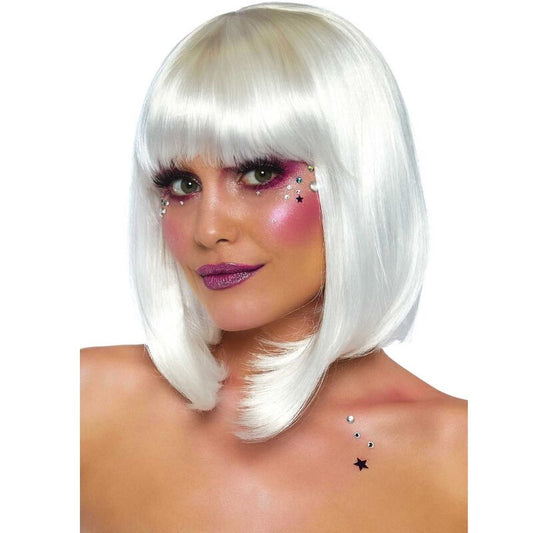 PELUCA LEG AVENUE - CORTE BOB FOSFORESCENTE BLANCO