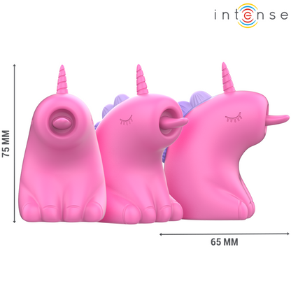 ESTIMULADOR DE CLITORIS CON LENGUA INTENSE - PINKIE  UNICORNIO FUCSIA