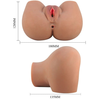 CRAZY BULL - MILA TRASERO VIBRADOR CON VAGINA Y ANO REALÍSTICO CONTROL REMOTO