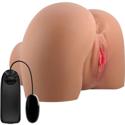 CRAZY BULL - MILA TRASERO VIBRADOR CON VAGINA Y ANO REALÍSTICO CONTROL REMOTO