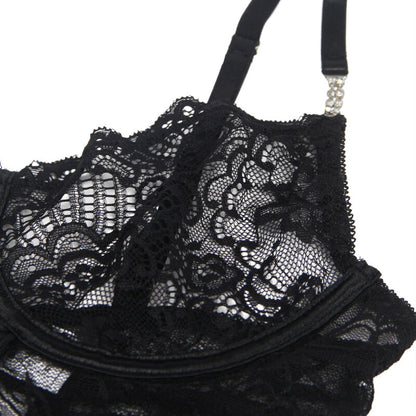 BABYDOLL SUBBLIME - 954185 DE ENCAJE CON TIRANTES AJUSTABLES NEGRO S/M