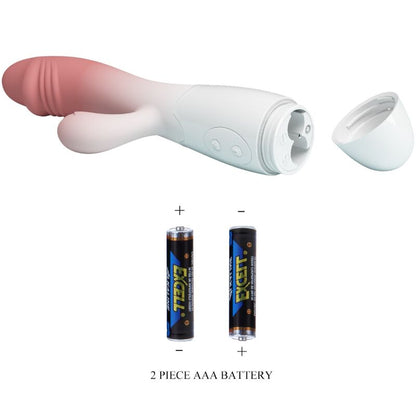 SNAPPY VIBRADOR RABBIT 3O VIBRACIONES ROSA CON BATERÍAS AAA