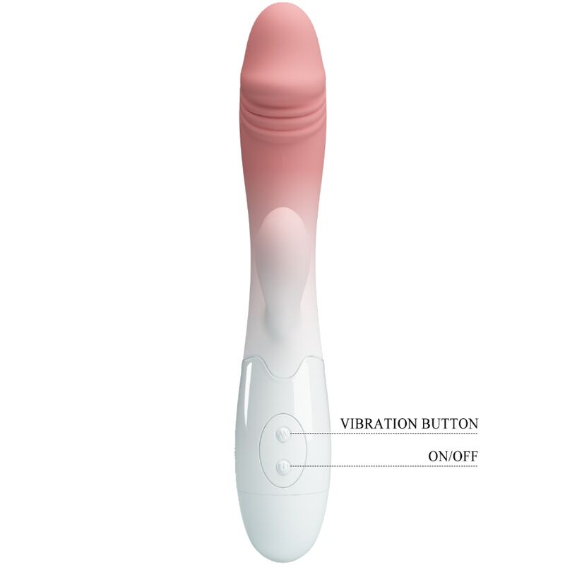 SNAPPY VIBRADOR RABBIT 3O VIBRACIONES ROSA CON BATERÍAS AAA