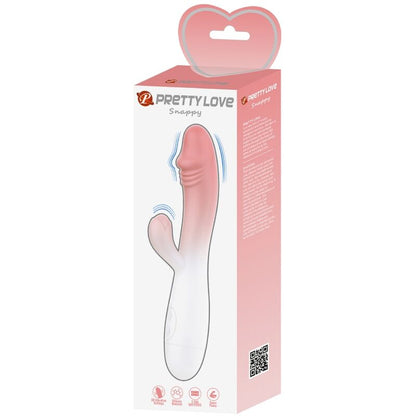 SNAPPY VIBRADOR RABBIT 3O VIBRACIONES ROSA CON BATERÍAS AAA