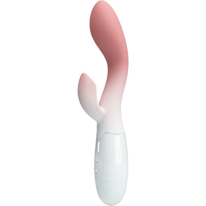 BRIGHTY VIBRADOR RABBIT 30 VIBRACIONES ROSA CON BATERÍAS AAA