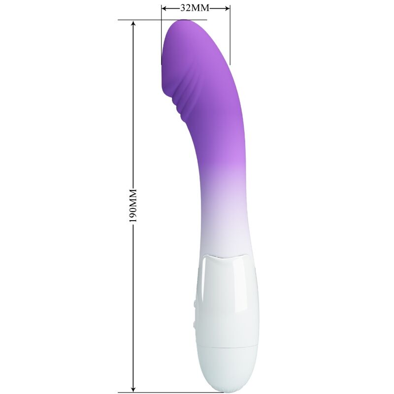 ELEMENTAL VIBRADOR PUNTO G 30 VIBRACIONES MORADO CON BATERÍAS AAA