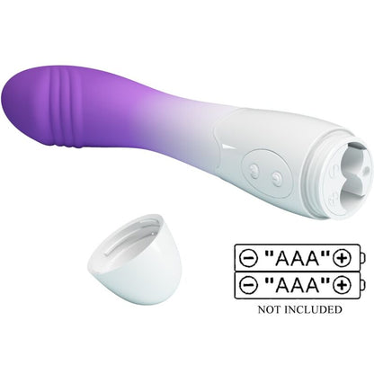 ELEMENTAL VIBRADOR PUNTO G 30 VIBRACIONES MORADO CON BATERÍAS AAA