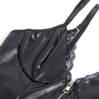 BODY SUBBLIME - 955458 CON CREMALLERA DE CUERO NEGRO S/M