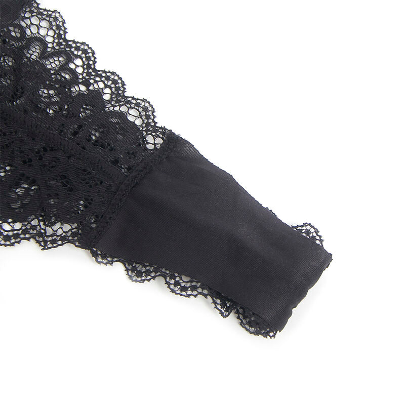 BODY SUBBLIME - 955458 CON CREMALLERA DE CUERO NEGRO S/M