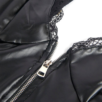 BODY SUBBLIME - 955458 CON CREMALLERA DE CUERO NEGRO S/M