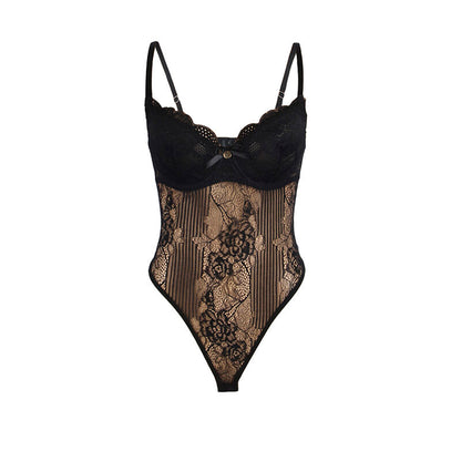 BODY SUBBLIME - 955618 DE ENCAJE CON CIERRE INFERIOR NEGRO S/M