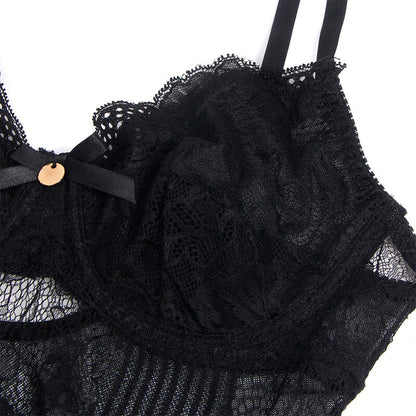 BODY SUBBLIME - 955618 DE ENCAJE CON CIERRE INFERIOR NEGRO S/M