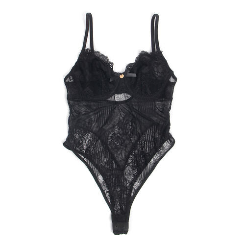 BODY SUBBLIME - 955618 DE ENCAJE CON CIERRE INFERIOR NEGRO S/M