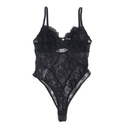 BODY SUBBLIME - 955618 DE ENCAJE CON CIERRE INFERIOR NEGRO S/M
