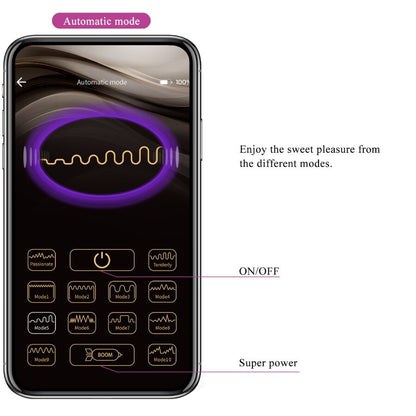 HUEVO VIBRADOR PRETTY LOVE - LEVIATHAN CONTROLADO POR APP MORADO