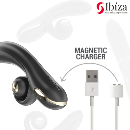 IBIZA - VIBRADOR TWISTER CON ESTIMULADOR CURVE Y VIBRO-ROTACIÓN