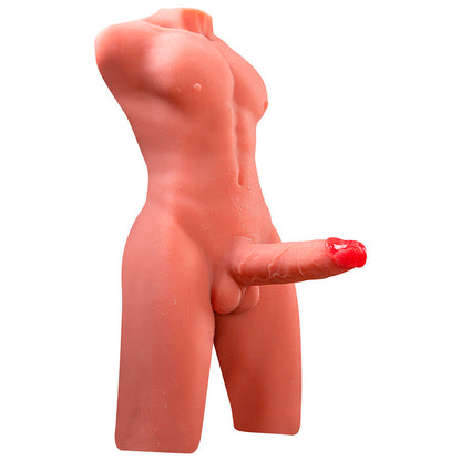 XISE - JASON HALF BODY TORSO REALÍSTICO MASCULINO CON THRUSTING Y VIBRACIÓN 55 CM