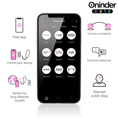 LOVE PLEASURE HUEVO VIBRADOR ROTADOR CON APP RECARGABLE USB