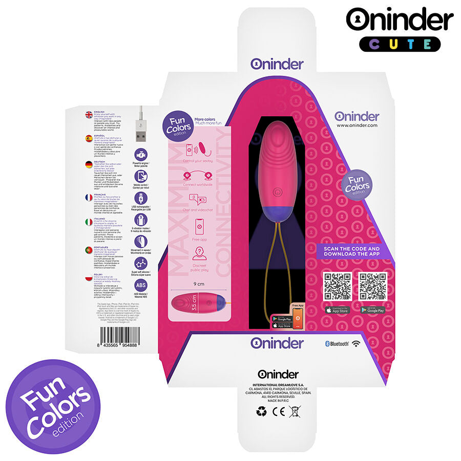 LOVE PLEASURE HUEVO VIBROADOR CON TAPPING Y APP RECARGABLE USB