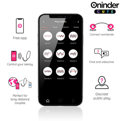 LOVE PLEASURE HUEVO VIBROADOR CON TAPPING Y APP RECARGABLE USB