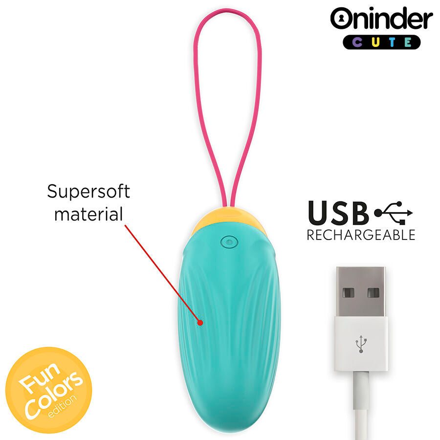 LOVE PLEASURE HUEVO VIBRADOR CON GEMAS ROTADORAS Y APP RECARGABLE USB